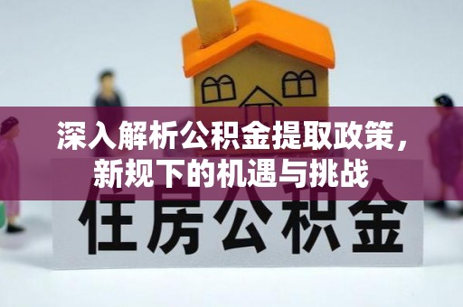 利辛深入解析公积金提取政策，新规下的机遇与挑战