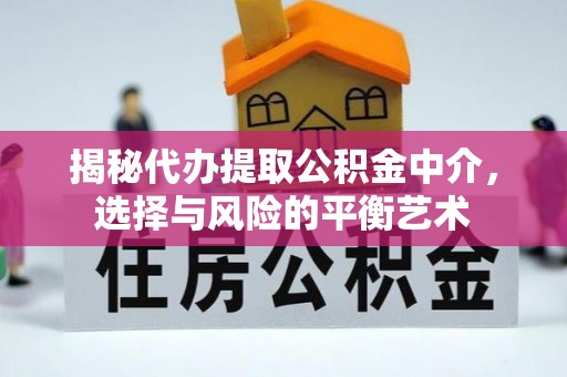 利辛揭秘代办提取公积金中介，选择与风险的平衡艺术