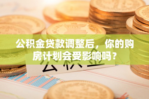 利辛公积金贷款调整后，你的购房计划会受影响吗？
