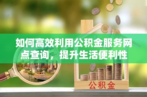 利辛如何高效利用公积金服务网点查询，提升生活便利性