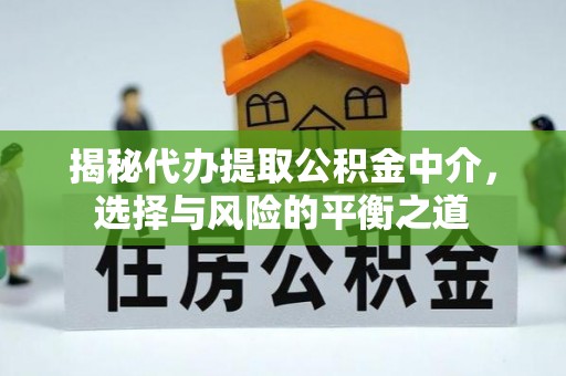 利辛揭秘代办提取公积金中介，选择与风险的平衡之道