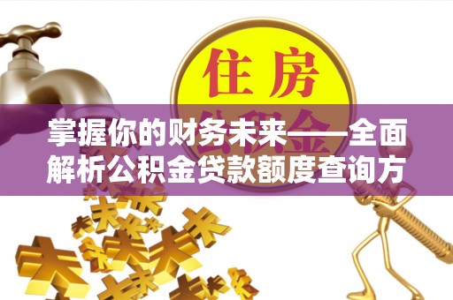 利辛掌握你的财务未来——全面解析公积金贷款额度查询方法